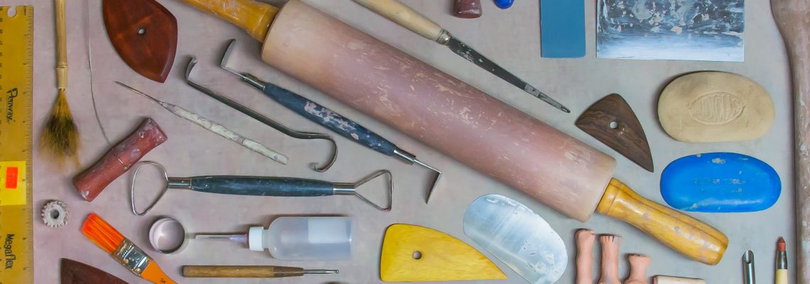 organized pottery tools
